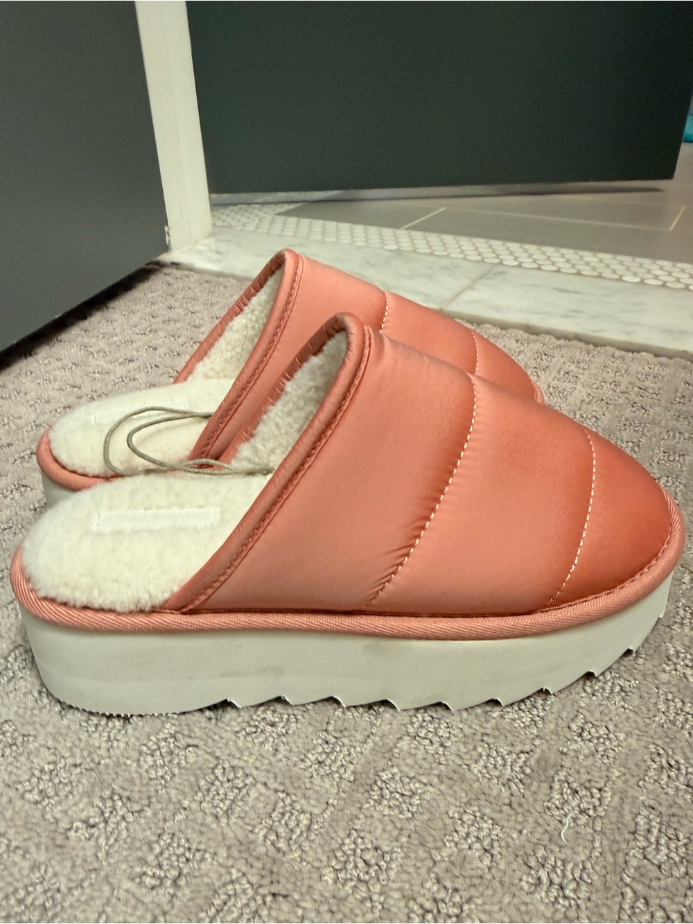 Anthropologie Maeve Puffy Platform Slippers
